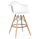 Стілець Тауер Вуд Eames барний високий білий &mdash; фото