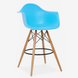 Стілець Тауер Вуд Eames барний високий блакитний &mdash; фото