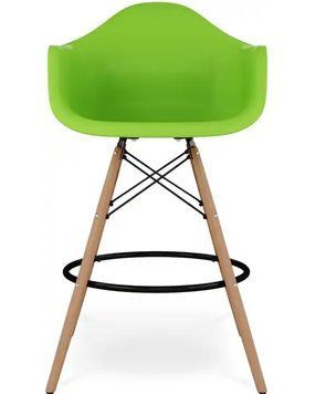 Стілець Тауер Вуд Eames барний високий зелений