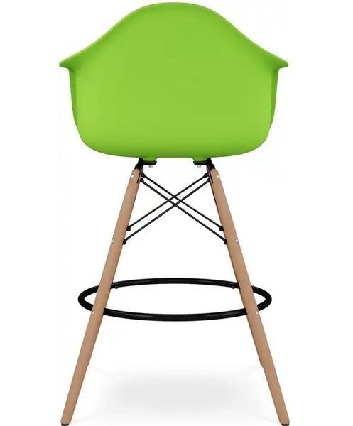 Стілець Тауер Вуд Eames барний високий зелений