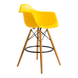 Стілець Тауер Вуд Eames барний високий жовтий &mdash; фото