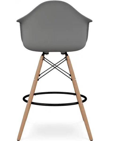 Стілець Тауер Вуд Eames барний високий сірий