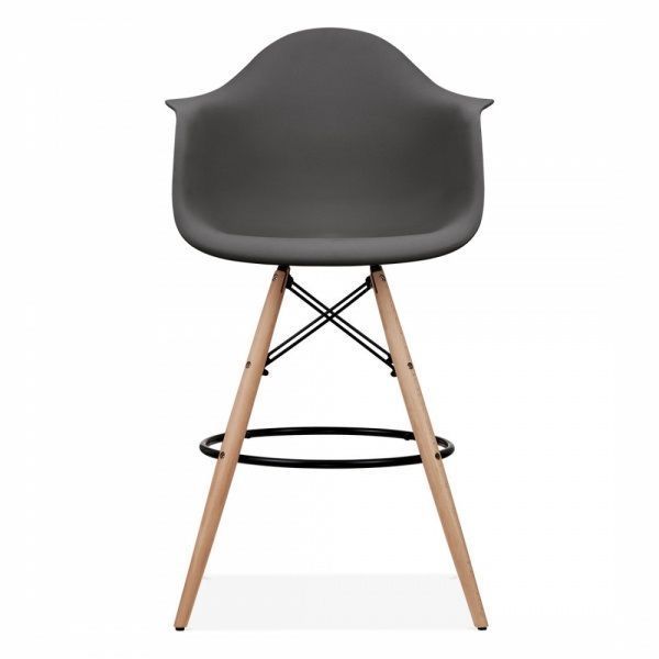 Стілець Тауер Вуд Eames барний високий чорний